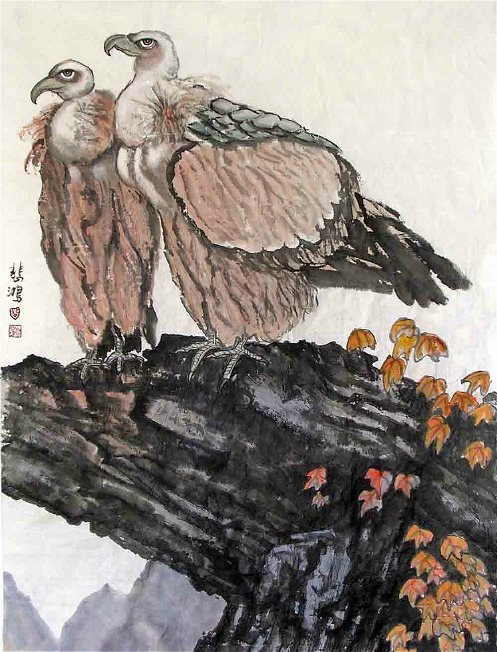 徐悲鸿 (1895-1953) , 双鹫图