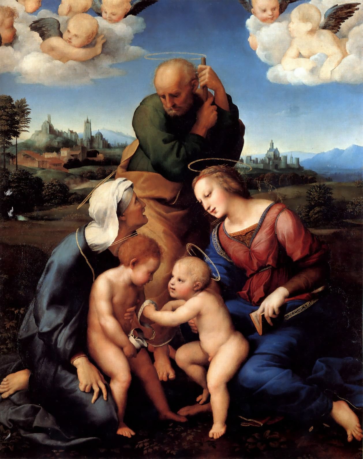 圣家族、圣伊丽莎白和约翰 意大利 拉斐尔