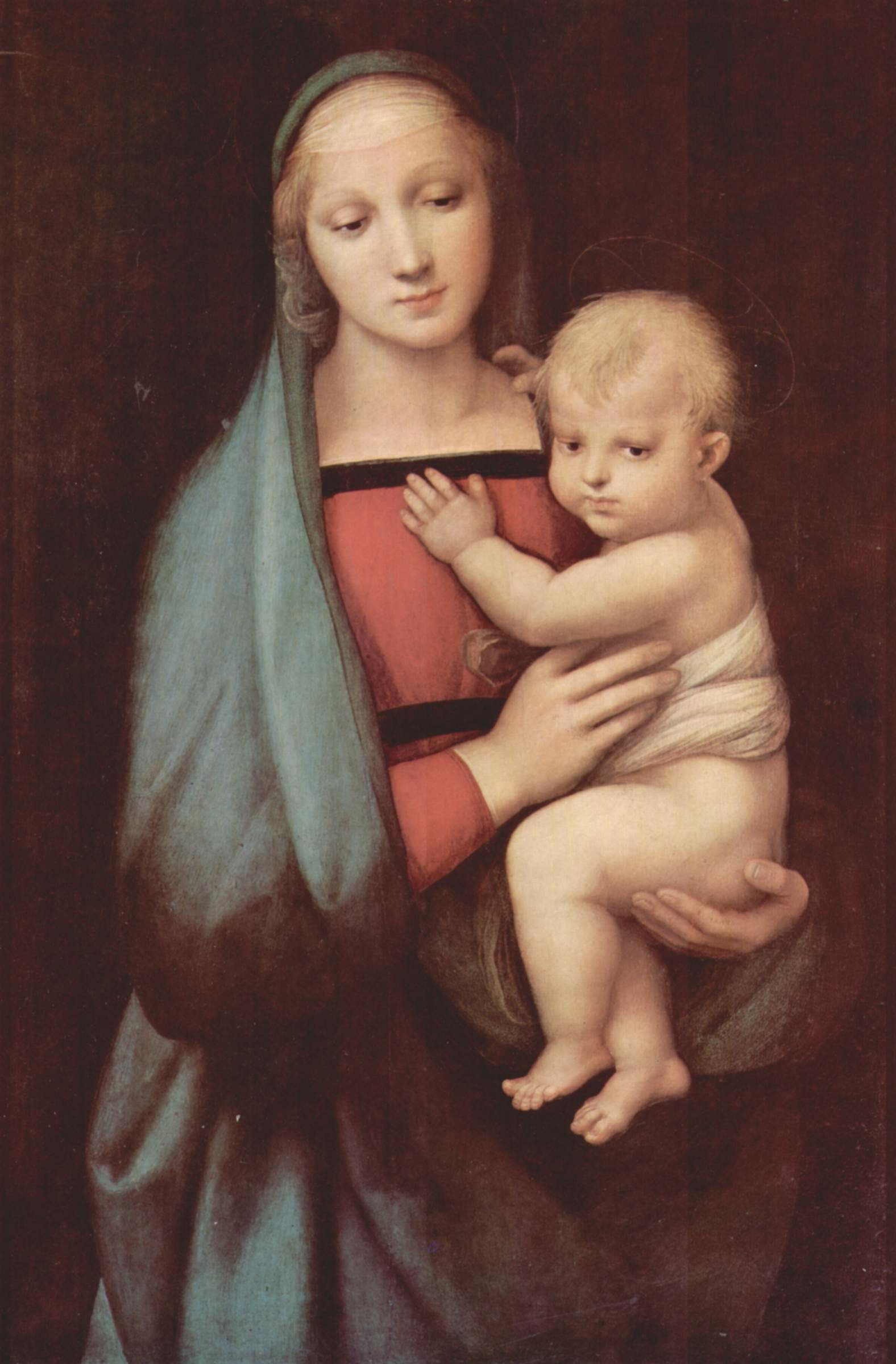 圣母与圣子 意大利 拉斐尔作品赏析 1505年 收藏于佛罗伦斯比提皇宫