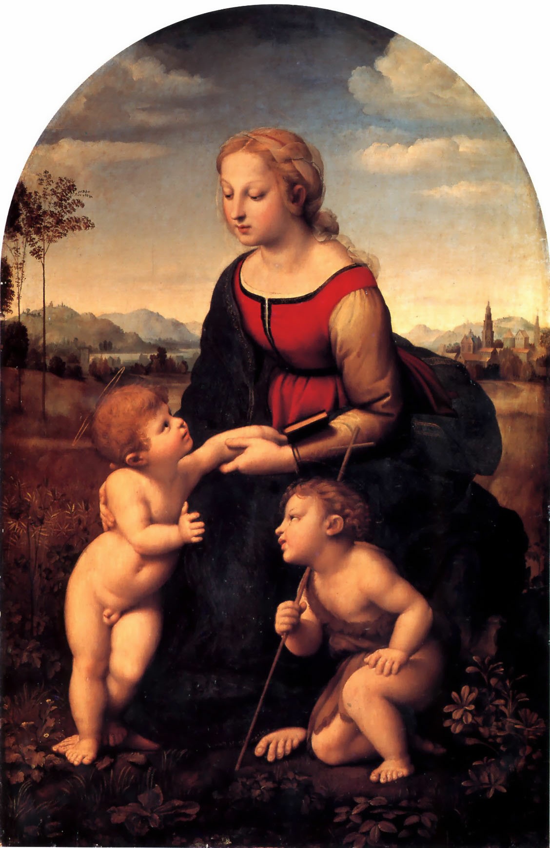 圣母子和施洗者圣约翰 意大利 拉斐尔