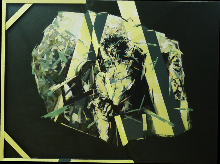 《对峙一》布面油画150cmx200cm 张骏 20115年