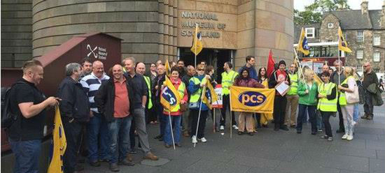 苏格兰国家博物馆职工罢工 抗议津贴双重待遇