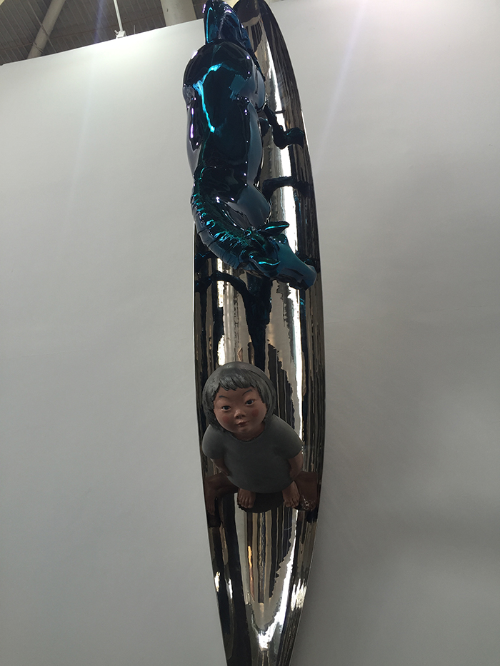 施海 弗拉的世界 雕塑 250×50×90cm  2015