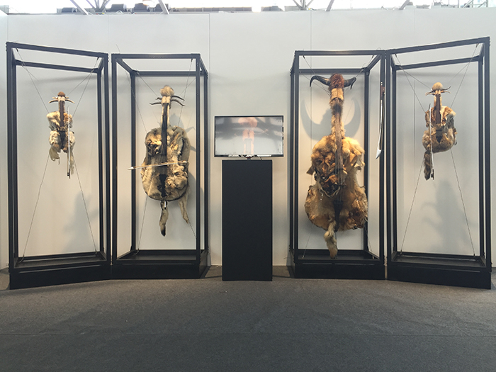 孔景才  哀鸣系列——弦乐四重奏  雕塑  580×150×235cm  2015