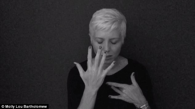 Powerful: American Sign Language (ASL) interpreter Molly Lou Bartholomew, 39, from Orlando, Florida, has stunned viewers with an emotional translation and performance of Adele's Hello