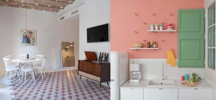 巴塞罗那假日公寓：粉色来袭 甜而不腻