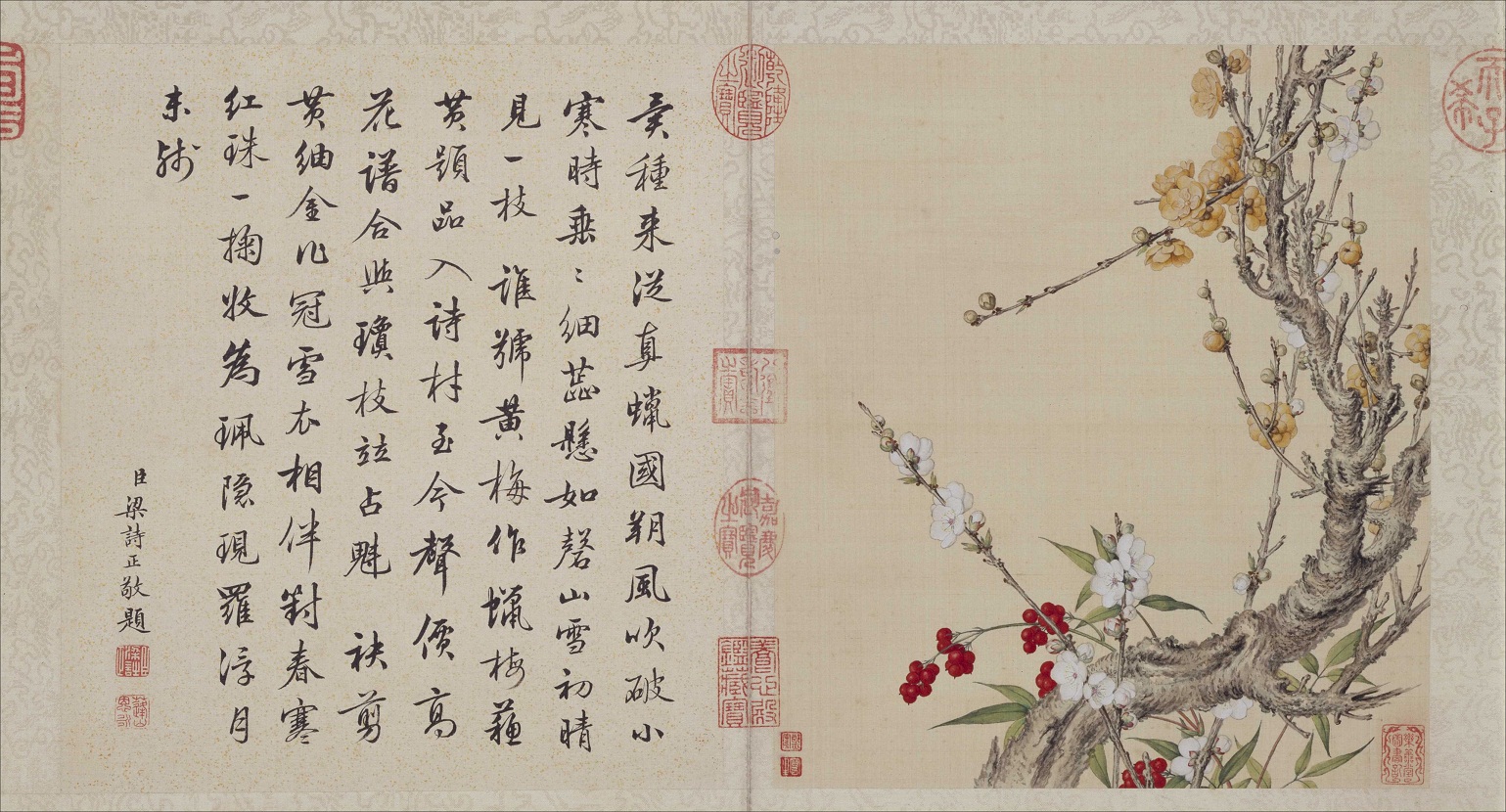 郎世宁《花鸟图册》北京故宫博物院藏9