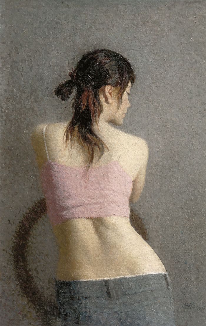 靳尚谊《背影》80×51.6cm 2006 布面油画