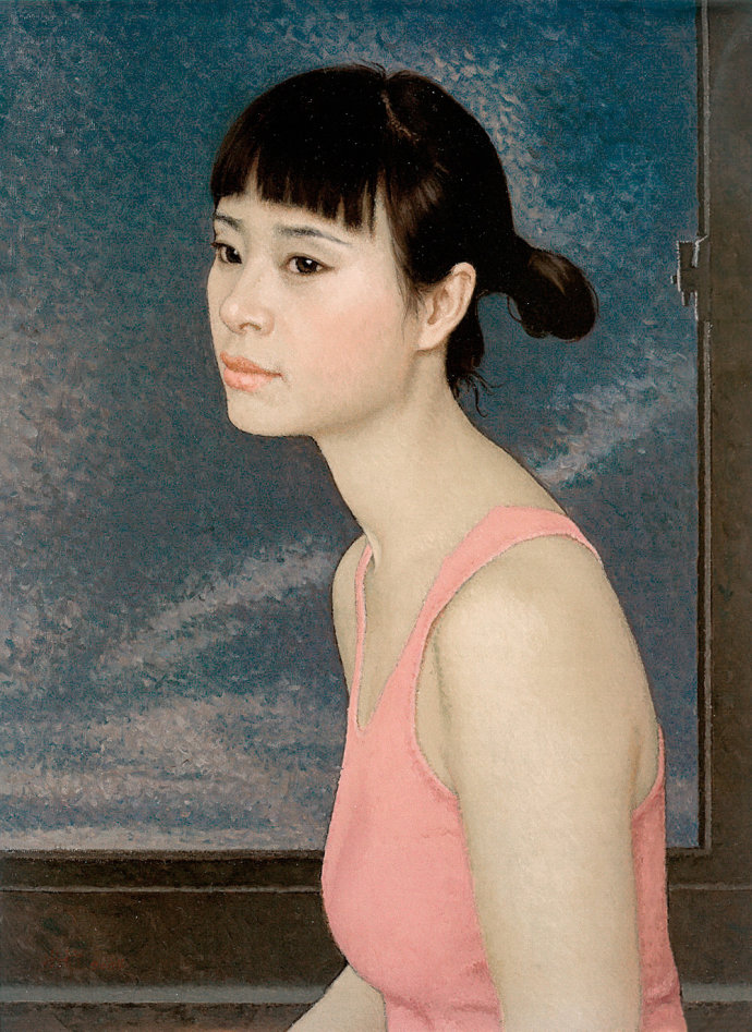 靳尚谊《肖像》68×49.8cm 2004 布面油画