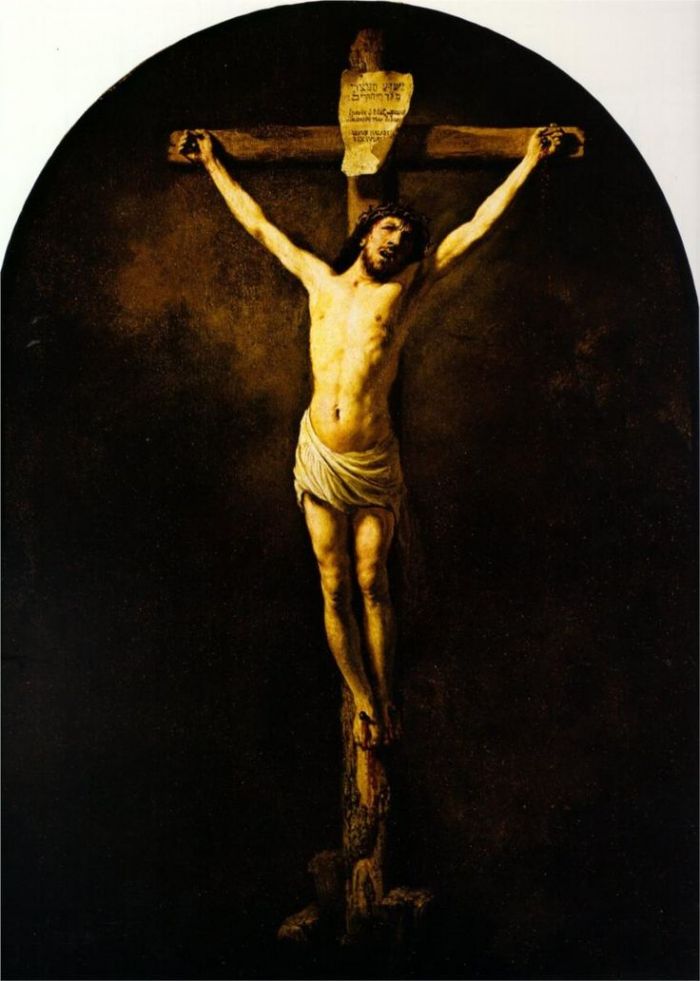 伦勃朗《十字架上的基督》