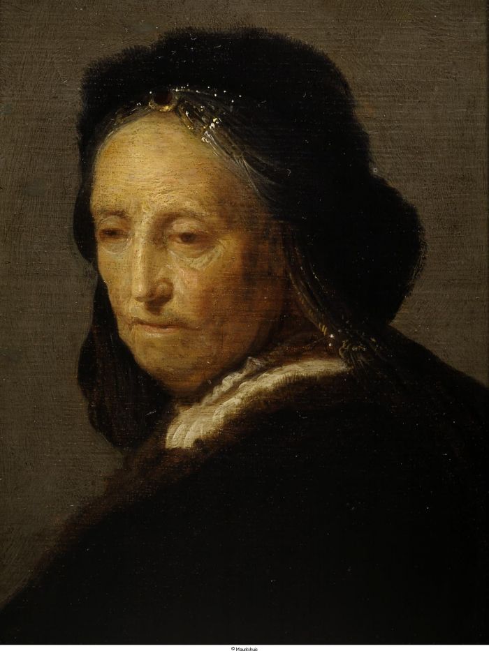 伦勃朗《一位老妇的肖像（伦勃朗的母亲）》