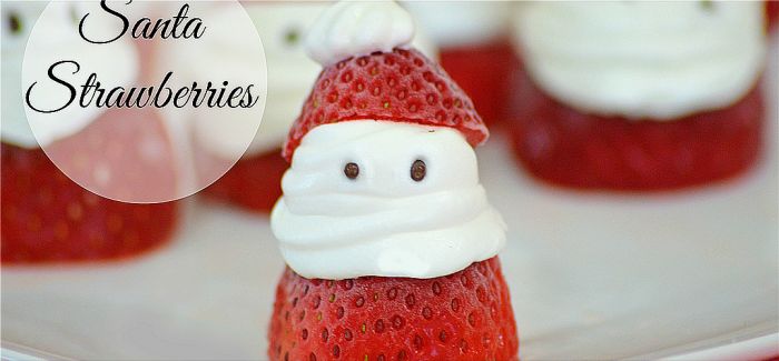 超简易圣诞草莓人甜点陪你过节 实在舍不得吃呀