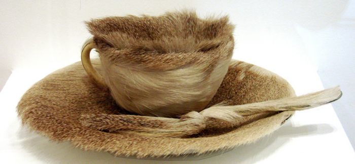 《皮毛餐具》：轰动艺术界的超现实主义茶杯的炼成之路