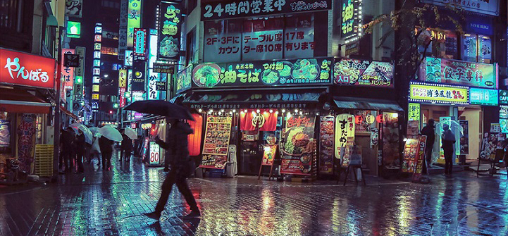 摄影师迷失东京：街道霓虹灯之美