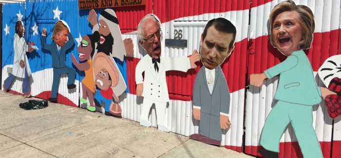 最受纽约街头艺术喜爱的12位总统竞选人是谁？