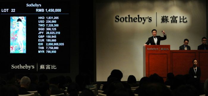 赛·托姆布雷的油画使苏富比当代艺术品的拍卖总额达到2.42亿美元
