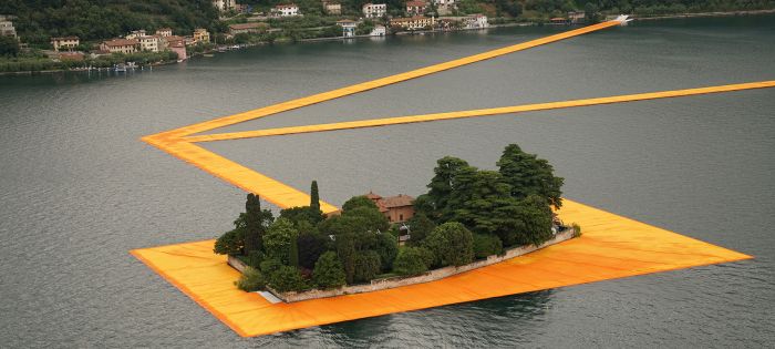 意大利伊塞奥湖上的水上浮桥_设计_生活方式_凤凰艺术