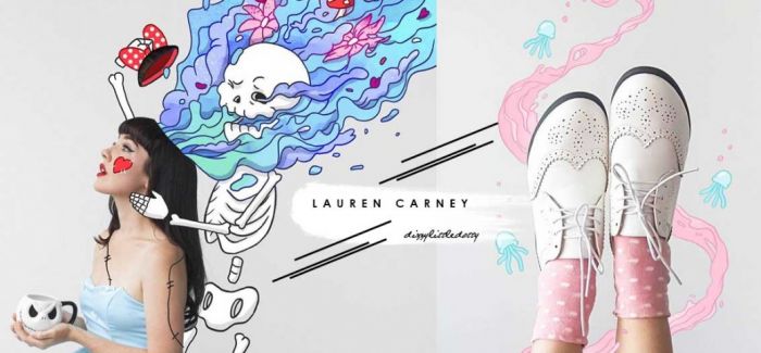 也好想要有这样的照片：Lauren Carney 将插画融入自己的照片创作出奇幻的画面