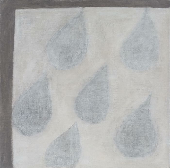 无色水滴Colorless Water-drop,100x100cm,布面油画Oil on canvas,2014