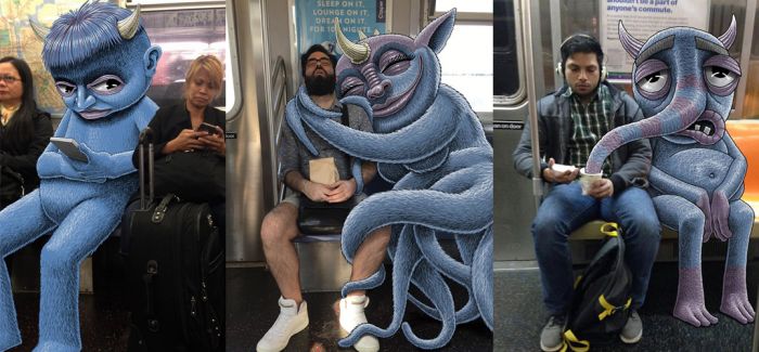 潜伏在纽约地铁里的可爱“怪物” 