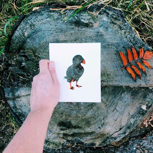 大自然的创意动物剪纸设计