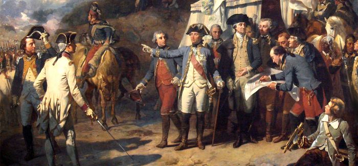 美国革命博物馆展览约克镇围城战役绘画
