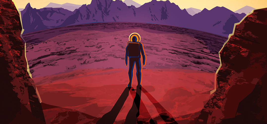 NASA邀请画家创作人类未来星际旅行宣传画_