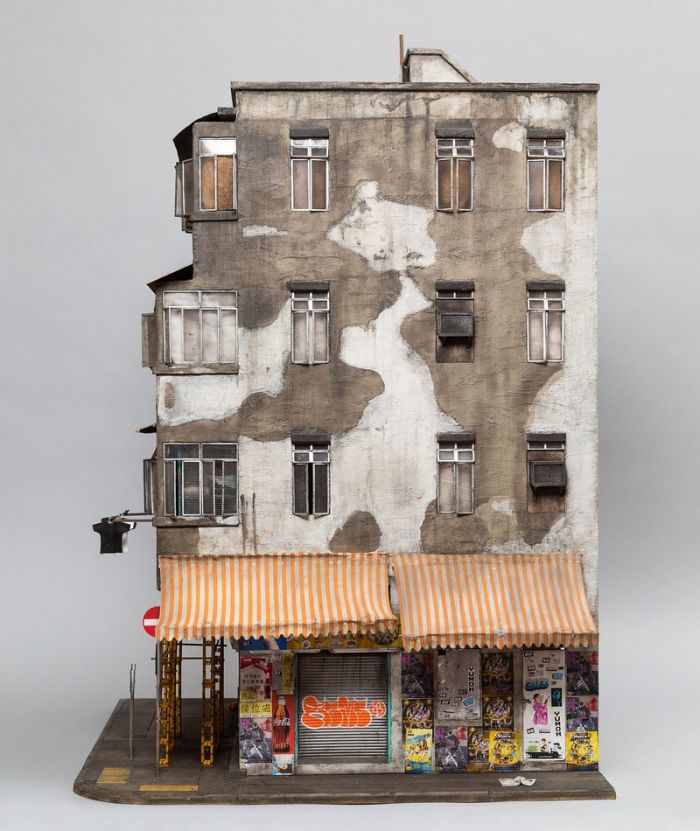 艺术家Joshua Smith用纸板制作出逼真的微缩建筑模型_设计_生活方式_凤凰艺术