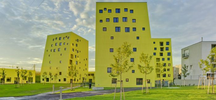 维也纳的郊区出现了一群鲜黄色的建筑！