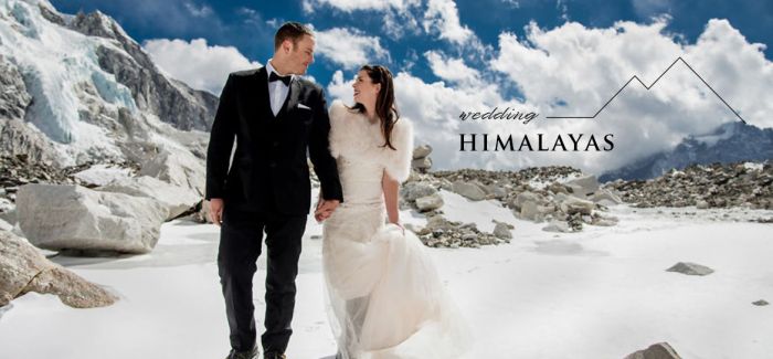 徒步三周攀上喜马拉雅山 拍出让人羡慕的婚纱照