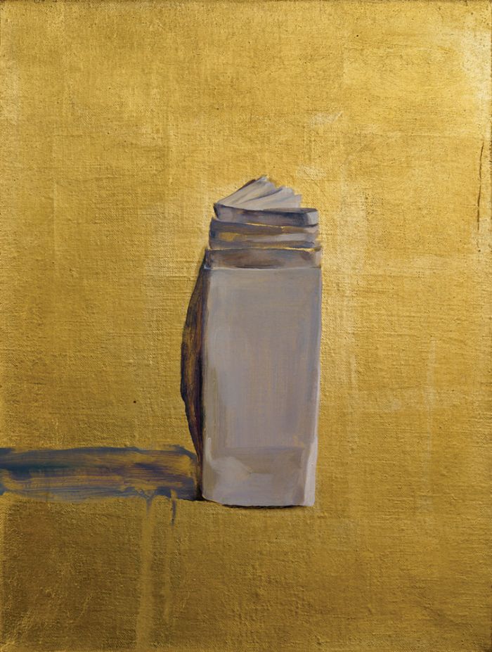 田园，《物—之三十八》，《Things No.38》，40x30cm，布面金箔油画，Oil Paint and Gold Leaf on Canvas，2014