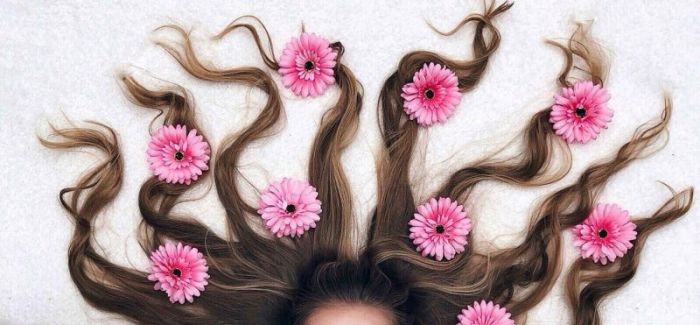 鲜花与长发
