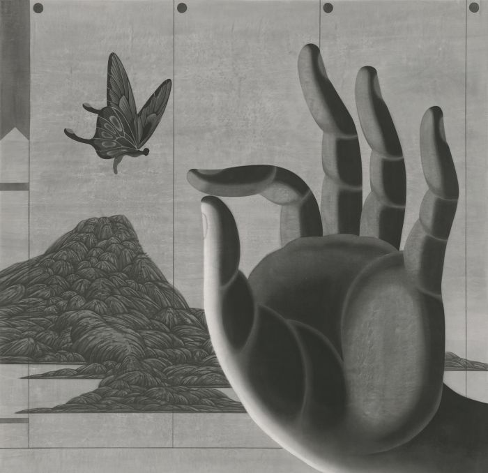 彼岸之四 水印版画 Faramita No.4 Woodblock Print 180cm×180cm 2002 年