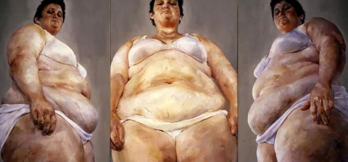 她画的胖女孩画 让你看见语言如何穿过身体