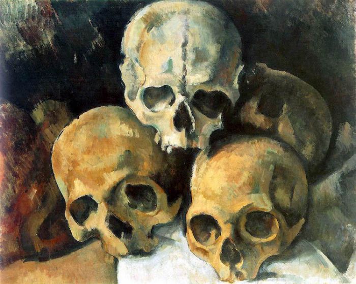 Memento-Mori-Paul-Cézanne-Pyramid-of-Skulls-c.-1901