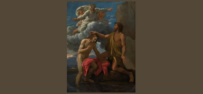 尼古拉斯·普桑《基督受洗》亮相西洋古典油画晚拍