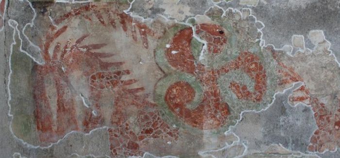 墨西哥南部郊区发现阿兹特克时期壁画碎片