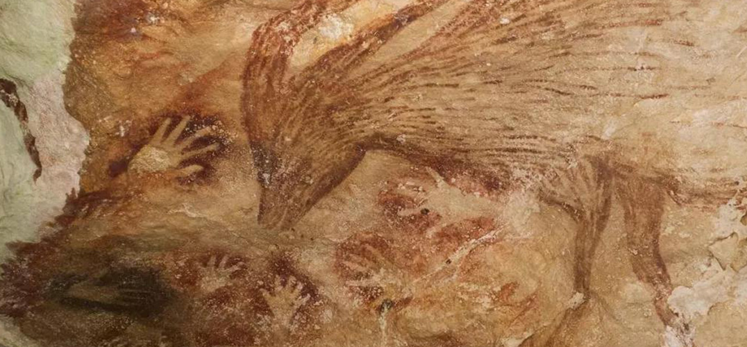 印尼4.4万年前史前洞穴壁画面临消失威胁