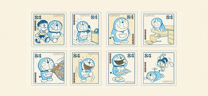 50周年！复古版哆啦a梦纪念邮票问世