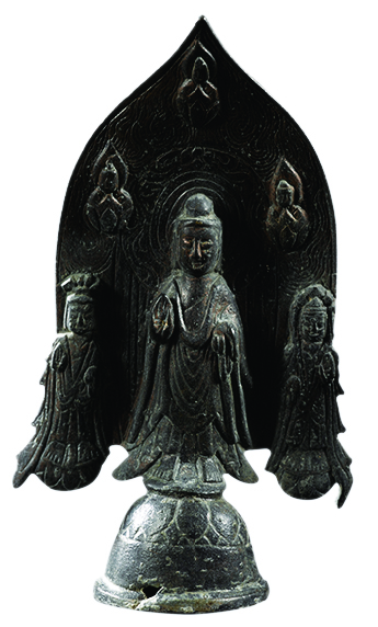 南朝-隋代一佛二菩萨铜像