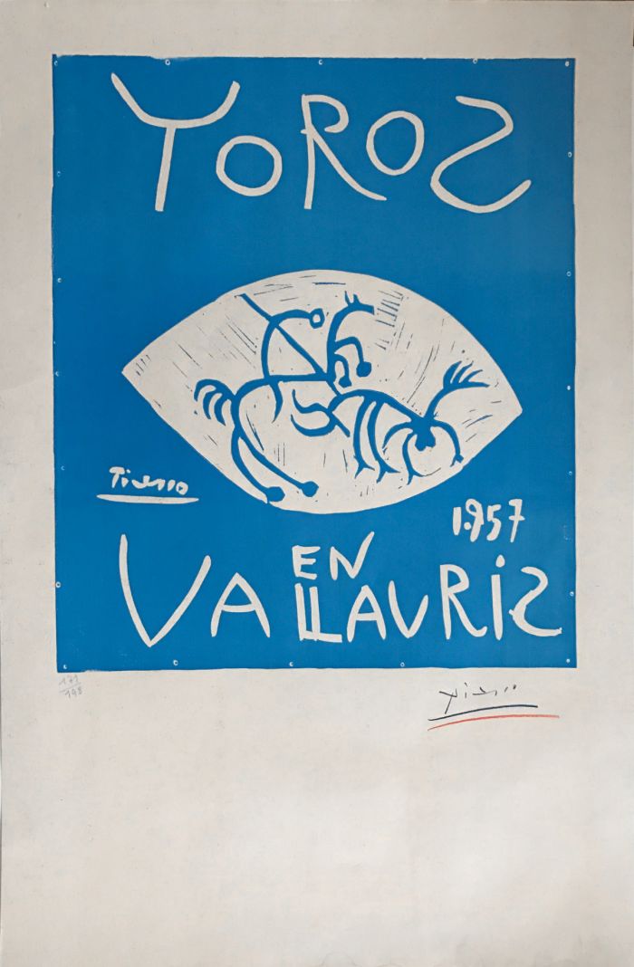 毕加索-《瓦洛里斯的公牛》-64.1x53.3-1957年