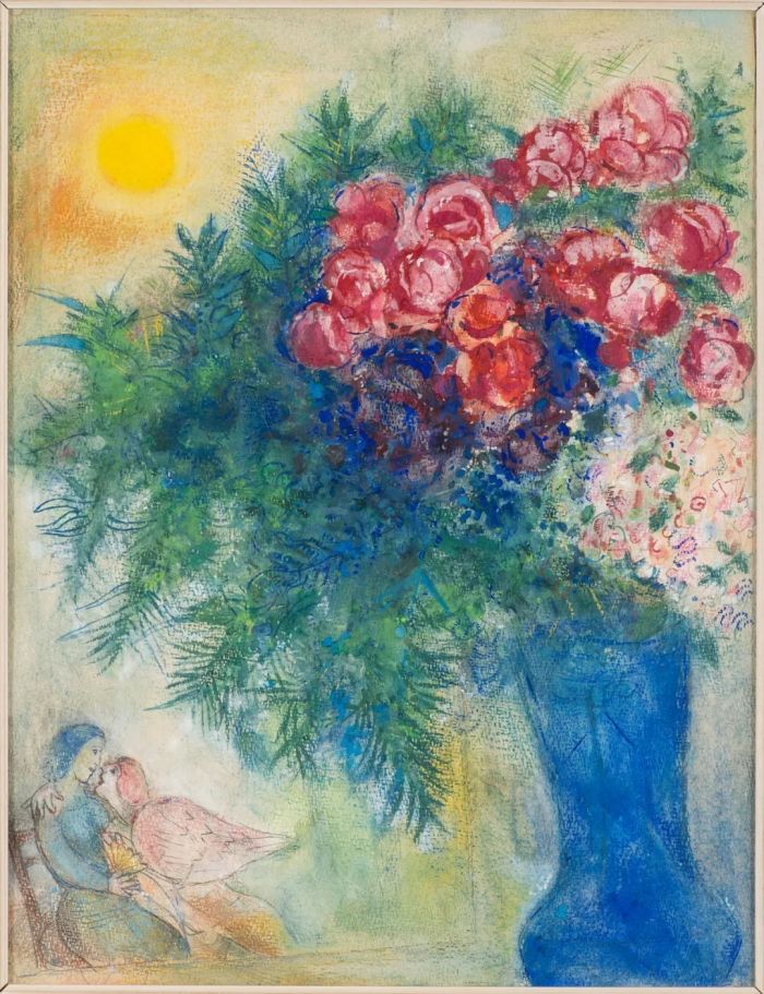 3. 恋人与花束 Lovers with a Bouquet of Flowers,1930