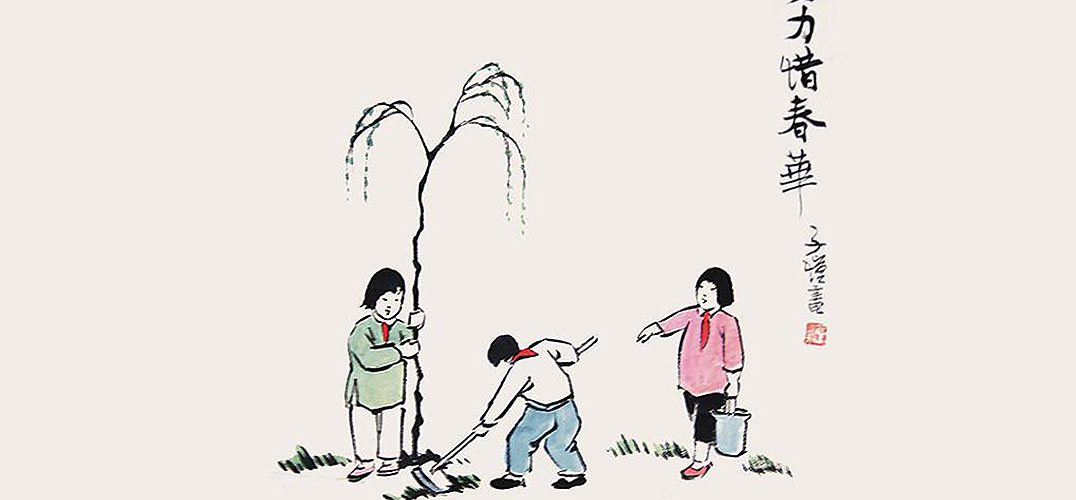 丰子恺漫画中的童心与诗心