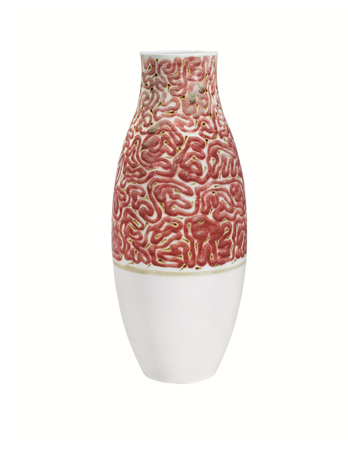白明，“一线永动”瓶，瓷，高32cm