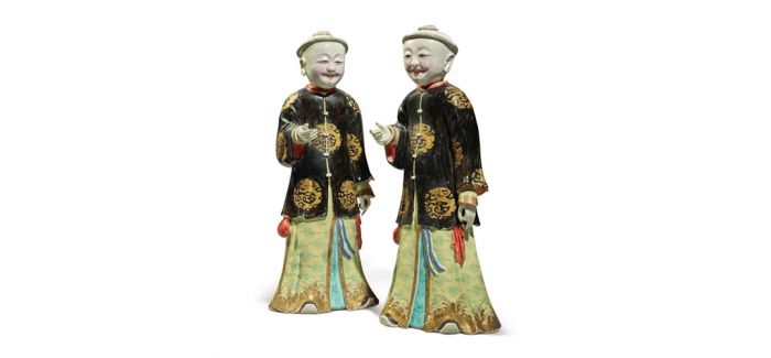 一系列18及19世纪瓷器造像领衔中国艺术品网拍