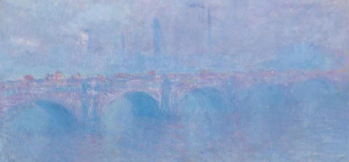 莫奈“伦敦景观”之《雾中的滑铁卢桥》