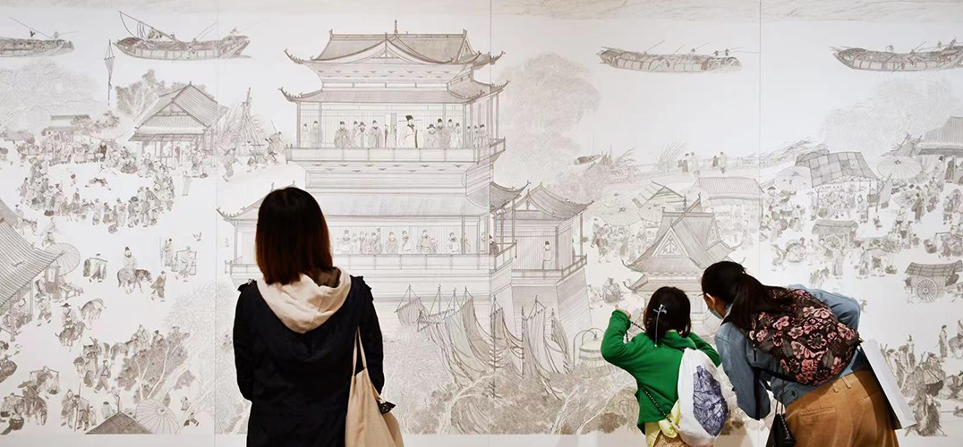 “中国大运河史诗图卷展”在国博开幕