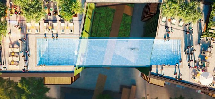 伦敦打造透明空中游泳池 不服来战！