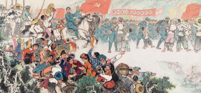 致敬初心-庆祝中国共产党成立100周年艺术特展开幕