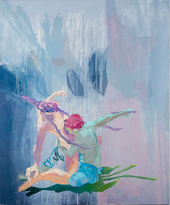 5 海蒂·福克科勒《凹陷》，布面丙烯、油彩，120×100cm，2019年